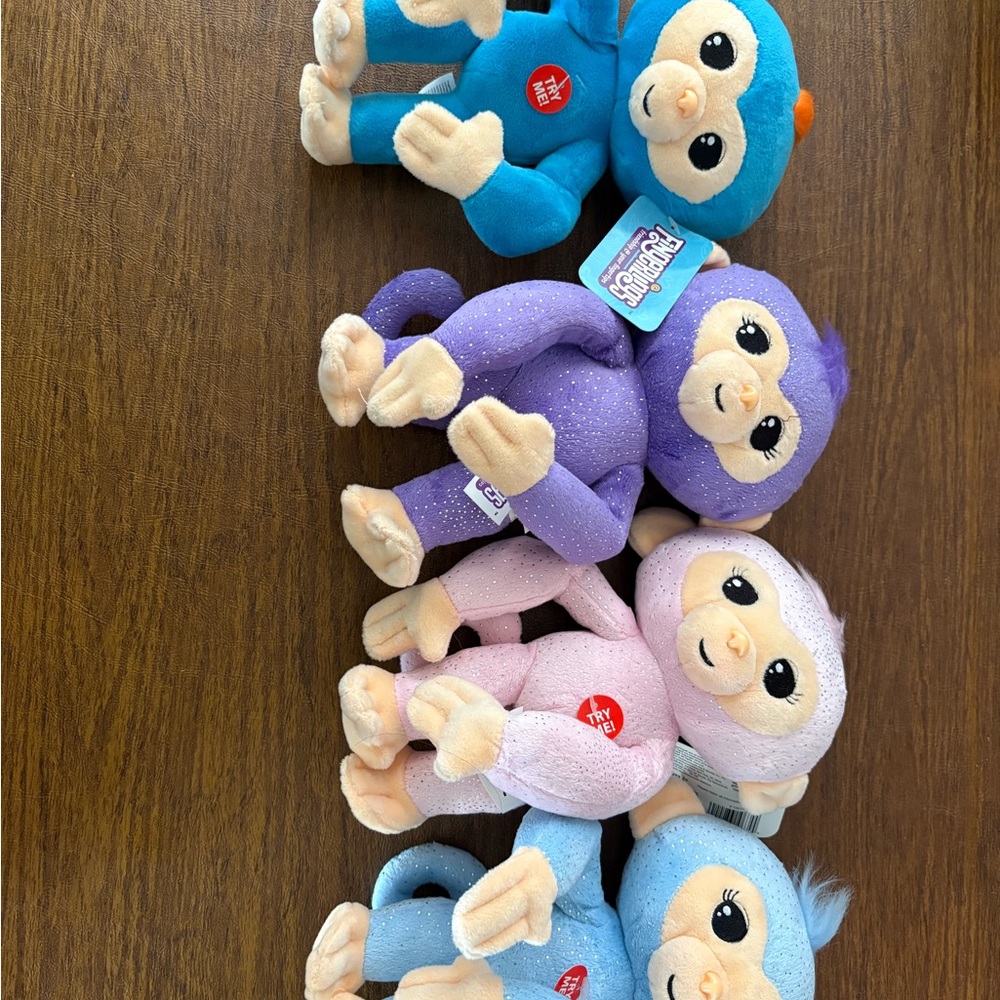 Sparkle Plush Monkey Toy - Blue, Purple, Pink Options